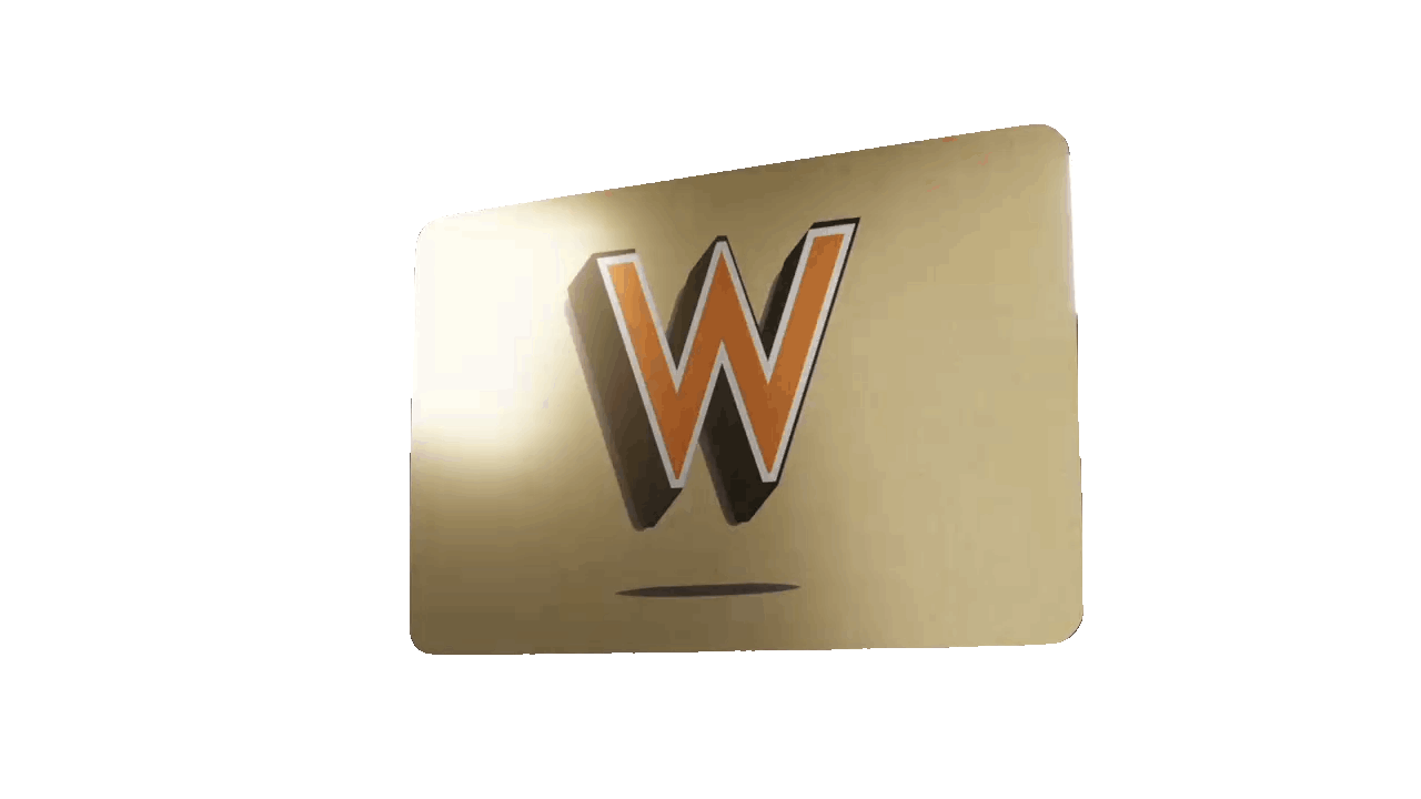 spinning Wadadli logo card